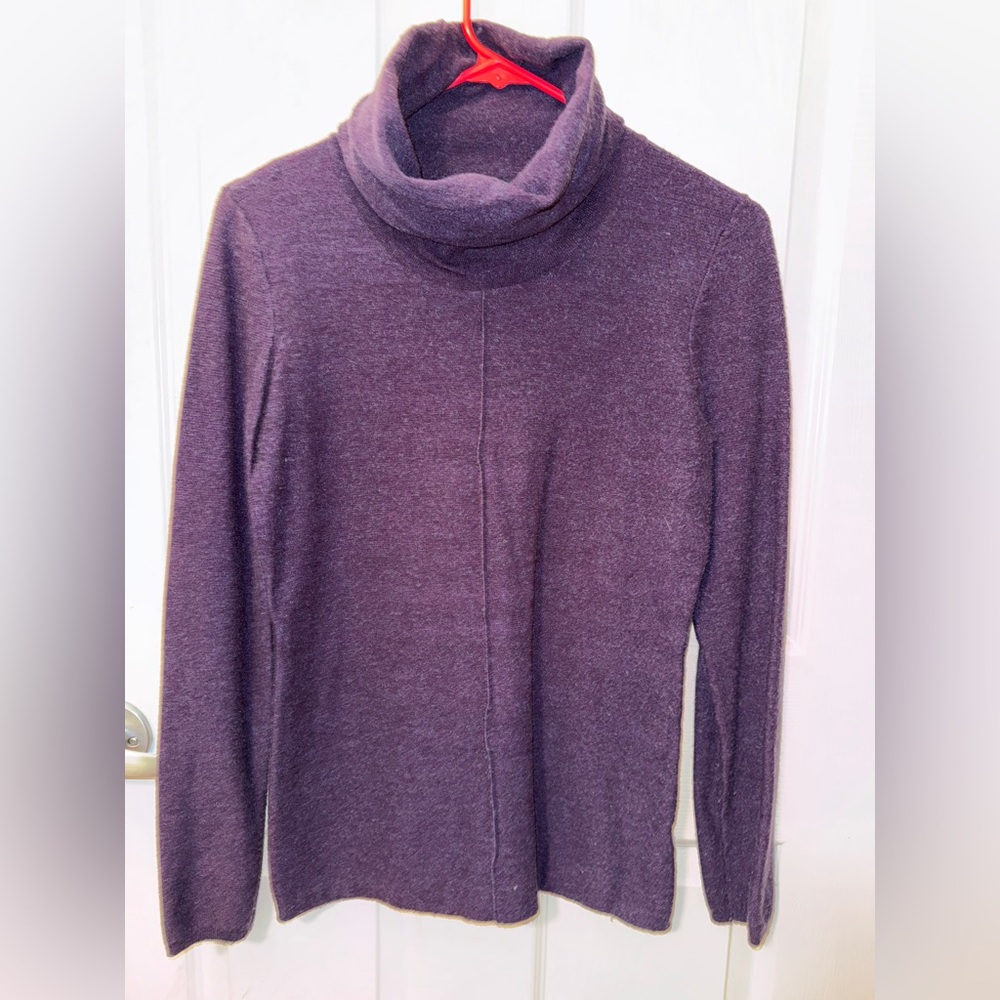 Calvin Klein Jeans Rich Purple Cowl Neck Sweater